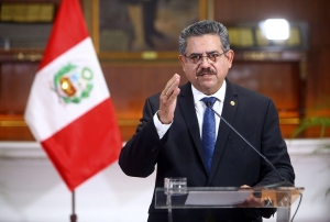 P&eacute;rou: Le pr&eacute;sident Manuel Merino annonce sa d&eacute;mission