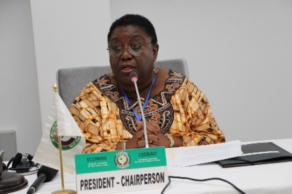 Marjon Kamara, pr&eacute;sidente du Conseil des ministres de la CEDEAO