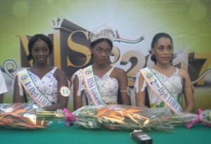 Miss Yamoussoukro 2017 Aude Saki et ses deux dauphines