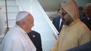 Depuis Rabat, le Pape Fran&ccedil;ois pr&eacute;conise la solidarit&eacute; entre croyants pour contrer l&rsquo;extr&eacute;misme