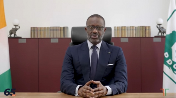 Tidjane Thiam, pr&eacute;sident du PDCI-RDA