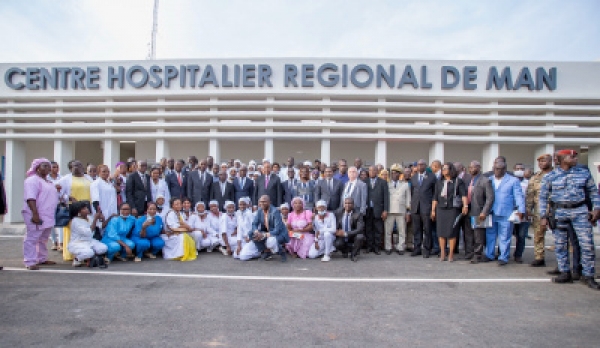 C&ocirc;te d&rsquo;Ivoire /Infrastructure Sanitaire : Le Centre Hospitalier R&eacute;gional (CHR) de Man vient renforcer le r&eacute;seau et le plateau sanitaire de la r&eacute;gion du Tonpki