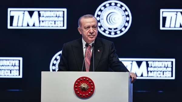 Turquie/ Erdogan: "Avec 225,36 milliards $ en 2021, nous avons &eacute;tabli un nouveau record en mati&egrave;re d'exportations"