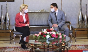 La pr&eacute;sidente de la Commission europ&eacute;enne, Mme Ursula von der Leyen &agrave; Rabat