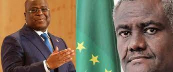 Le Pr&eacute;sident de la Commission de l&rsquo;UA exprime ses vives f&eacute;licitations F&eacute;lix Tshisekedi pour sa r&eacute;&eacute;lection &agrave; la pr&eacute;sidence de la R&eacute;publique D&eacute;mocratique du Congo (RDC)