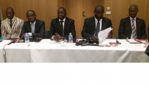 M. Christian Adovelande (BOAD) re&ccedil;u en audience par le Pr&eacute;sident Ouattara (09/02/2017)