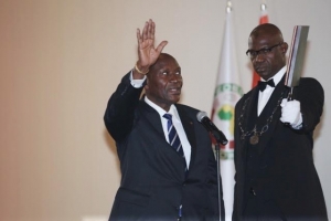 Prestation de serment du Vice-Pr&eacute;sident de la R&eacute;publique, SEM Daniel K. Duncan, le 16 janvier 2017