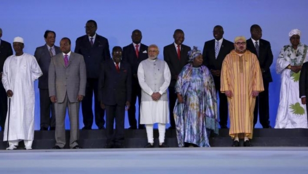 Le 3&egrave;me Forum Inde-Afrique accueille le Roi du Maroc au Stade Indira Ghandi de New Delhi