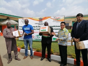 C&ocirc;te d&rsquo;Ivoire : L&rsquo;Ambassade de l&rsquo;Inde fait don de m&eacute;dicaments &agrave; l&rsquo;h&ocirc;pital de Ouassakara-Atti&eacute;