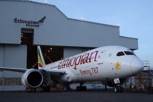Le Boeing 787 Dreamliner d'Ephiopian Airlines