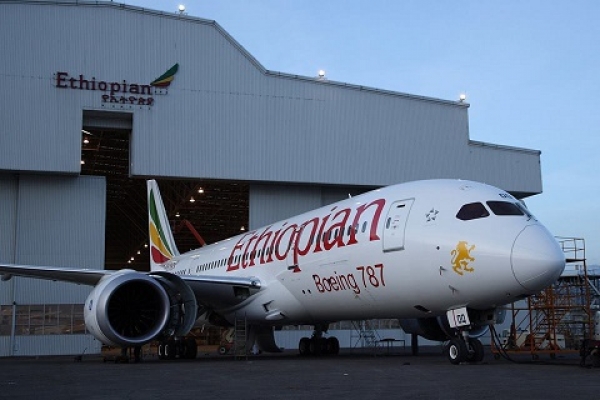 Le Boeing 787 Dreamliner d'Ephiopian Airlines