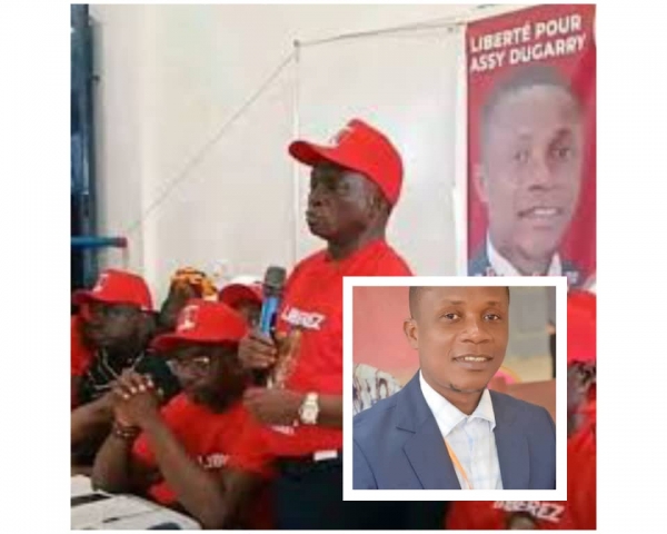 C&ocirc;te d&rsquo;Ivoire : apr&egrave;s un mois de d&eacute;tention, l&rsquo;enseignant syndicaliste Ghislain Assy Dugarry obtient une libert&eacute; provisoire (Intersyndicale)