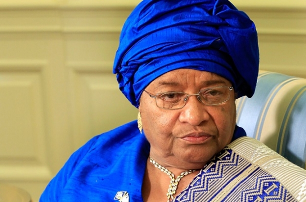 La pr&eacute;sidente du Lib&eacute;ria Ellen Johnson Sirleaf