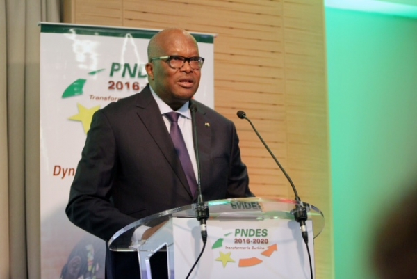 Le pr&eacute;sident de la R&eacute;publique du Burkina, Roch Marc Christian Kabor&eacute;