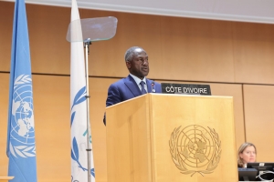 Face aux crises mondiales : Adama Bictogo plaide pour une coop&eacute;ration parlementaire renforc&eacute;e en faveur de la paix et du multilat&eacute;ralisme.