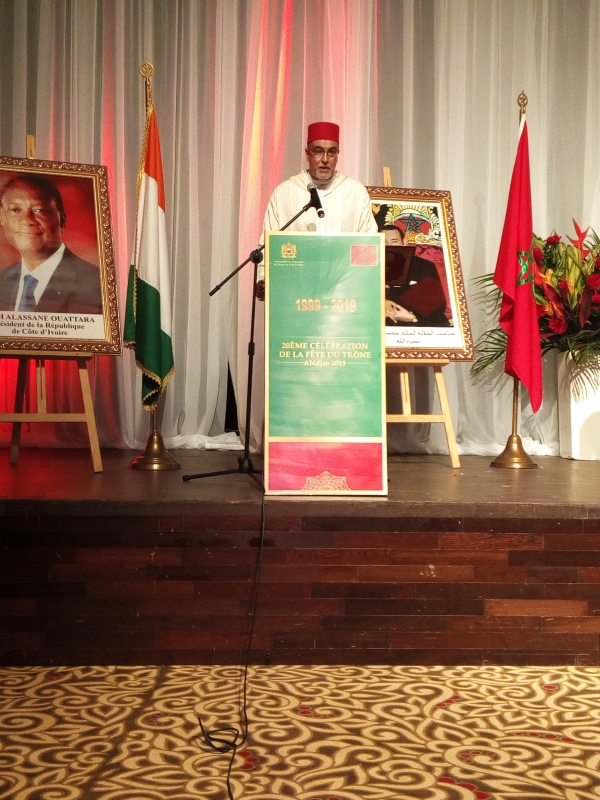 C&ocirc;te d&rsquo;Ivoire/ F&ecirc;te du tr&ocirc;ne: L&rsquo;Ambassadeur du Maroc en C&ocirc;te d&rsquo;Ivoire annonce la pr&eacute;sence des Forces Arm&eacute;es Royales en C&ocirc;te d&rsquo;Ivoire