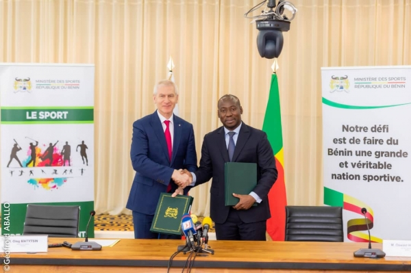 Le B&eacute;nin et la Russie signent un M&eacute;morandum d&rsquo;entente pour le d&eacute;veloppement du sport et de la culture physique