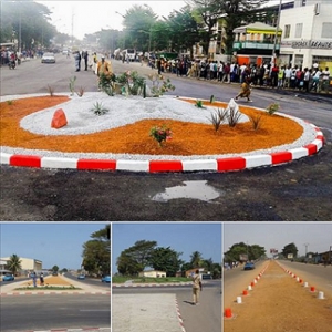 Une vue du nouveau boulevard de Yopougon