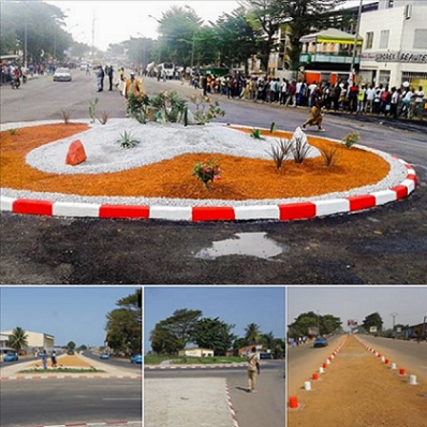 Une vue du nouveau boulevard de Yopougon