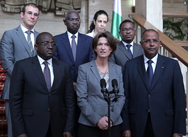 La directrice g&eacute;n&eacute;rale du groupe ENGie Isabelle Kocher (Milieu)