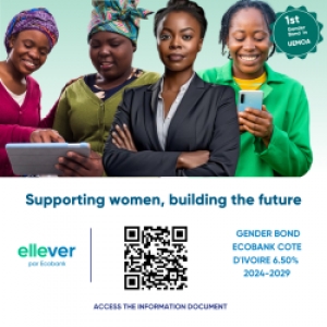 C&ocirc;te d'Ivoire-Inclusion financi&egrave;re : Ecobank lance le premier Gender Bond pour soutenir des entrepreneures en Afrique de l'Ouest et dans la zone UEMOA