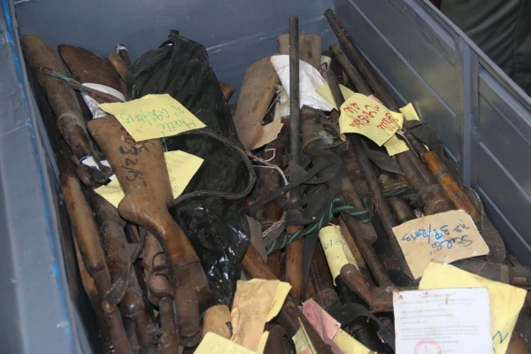 S&eacute;curit&eacute; &agrave; Bouak&eacute; : La ComNat-ALPC saisit et d&eacute;truit 356 armes
