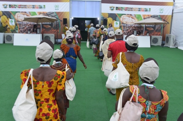 Des participants &agrave; la caravane du cacao (Photo: OCP)