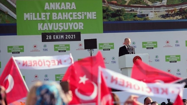 Erdogan : "Notre capitale Ankara sera la locomotive de la r&eacute;volution verte pour le d&eacute;veloppement"