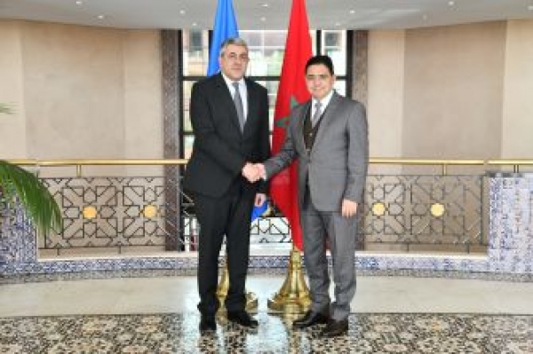 Nasser Bourita s&rsquo;entretient &agrave; rabat avec le secr&eacute;taire g&eacute;n&eacute;ral d'ONU Tourisme