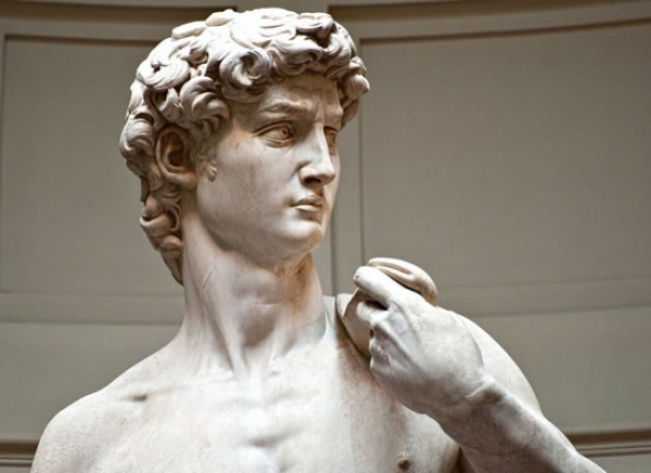Michel-Ange a sculpt&eacute; son oeuvre "David", avec du marbre de sa propre carri&egrave;re &agrave; Carrare