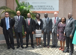 Les d&eacute;l&eacute;gations de l'ambassade des USA et et de la HABG