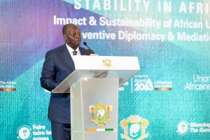 La C&ocirc;te d&rsquo;Ivoire soutient la diplomatie pr&eacute;ventive pour la paix en Afrique