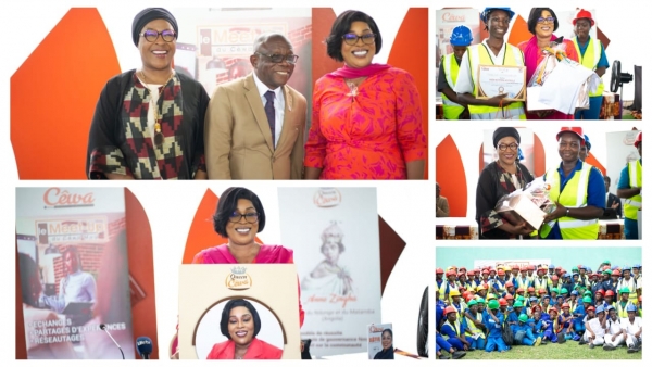 Meet-Up du C&ecirc;wa Mag : la promotrice immobili&egrave;re Marie-Laure Adom Kouaho partage son exp&eacute;rience avec plusieurs jeunes filles des m&eacute;tiers du b&acirc;timent