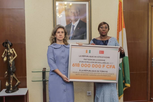 S&eacute;isme: la C&ocirc;te d&rsquo;Ivoire aux c&ocirc;t&eacute;s de la Turquie avec un don de 618 millions
