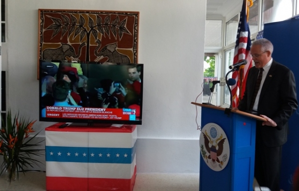 Le Charg&eacute; d&rsquo;Affaires a.i. de l&rsquo;Ambassade des Etats-Unis d&rsquo;Am&eacute;rique, Andrew B. Haviland, le 09/11/2016