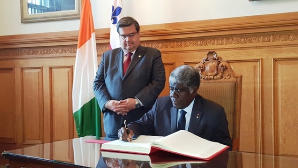 C&ocirc;te d&rsquo;Ivoire-Coop&eacute;ration : Jumelage entre les villes d&rsquo;Abidjan et de Montr&eacute;al