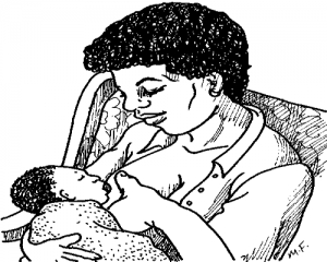 L'allaitement maternelle de mois en moins pratiqu&eacute; en C&ocirc;te d'ivoire (Dessin: MF)