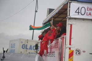 Une vue de la caravane de la Marche verte &agrave; Abidjan