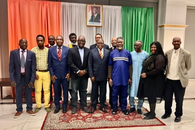 Echanges de v&oelig;ux entre la Diaspora ivoirienne et l'Ambassadeur de C&ocirc;te d'Ivoire aux &Eacute;tats-Unis