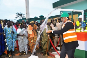 C&ocirc;te d'Ivoire/ Projet "Eau Pour Tous" : Les branchements sociaux subventionn&eacute;s est pass&eacute; de 10 000 en 2009 &agrave; 128 964 en 2020