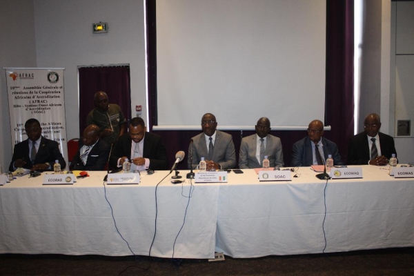CIV: Ouverture de la 10&egrave; Assembl&eacute;e g&eacute;n&eacute;rale de la coop&eacute;ration africaine d'accr&eacute;ditation (AFRAC)