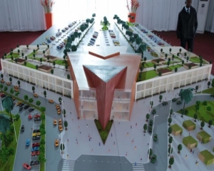 Maquette de la gare internationale d'Abidjan
