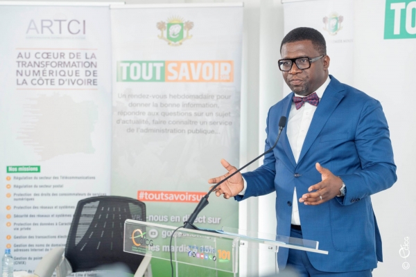 C&ocirc;te d&rsquo;Ivoire/Inclusion num&eacute;rique: Guy-Michel Kouakou(Dg ARTCI) souligne un faible co&ucirc;t de la connexion
