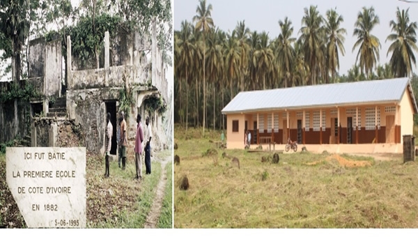 La premi&egrave;re &eacute;cole de C&ocirc;te d&rsquo;Ivoire rena&icirc;t de ses cendres, apr&egrave;s 126 ans