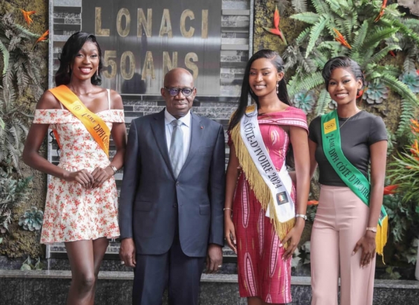 C&ocirc;te d&rsquo;Ivoire/Partenariat Comici-Lonaci : Diamala Marie-Emmanuelle, Miss C&ocirc;te d&rsquo;Ivoire 2024, offre une &eacute;cole primaire &agrave; sa r&eacute;gion