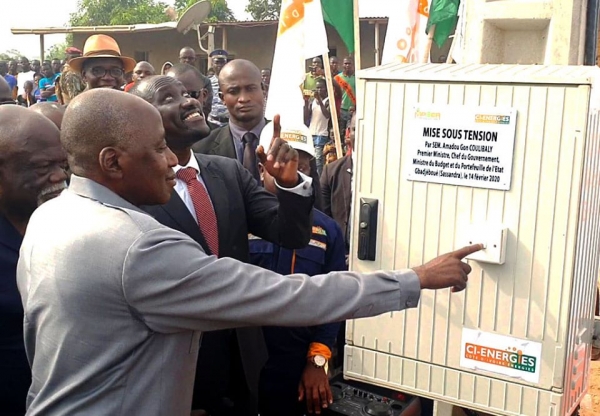 C&ocirc;te d&rsquo;Ivoire/ Sassandra : 1000 habitants de Gbadjebou&eacute; ont d&eacute;sormais de l&rsquo;&eacute;lectricit&eacute;