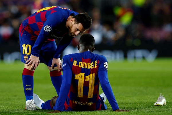 Bar&ccedil;a : Dembel&eacute; reprend les entra&icirc;nements