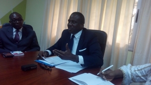 Le directeur g&eacute;n&eacute;ral de la poste de C&ocirc;te d&rsquo;Ivoire, Isaac Gnamba-Yao