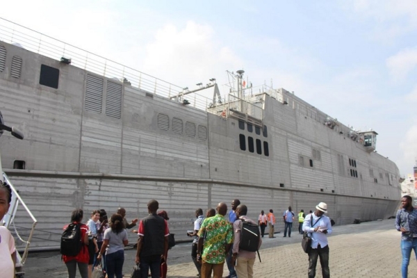 S&eacute;curit&eacute; dans le golfe de Guin&eacute;e : un navire de la marine am&eacute;ricaine s&eacute;journe en C&ocirc;te d&rsquo;Ivoire