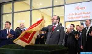 Maroc : le Roi Mohammed VI lance les travaux de r&eacute;alisation de la ligne &agrave;  Grande vitesse K&eacute;nitra-Marrakech &agrave; Rabat